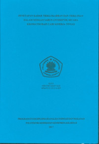 Penetapan Kadar Triklokarban dan TriklosandalamSediaanSabun Antiseptik Secara Kromatografi Cair Kinerja Tinggi