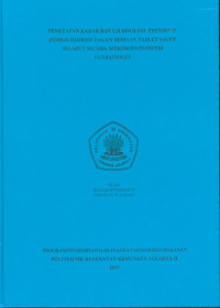 Penetapan Kadar dan Uji Disolusi Eperisone Hydrochloride dalam Sediaan Tablet Salut Selaput Secara Spektrofotometri Ultraviolet