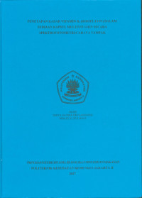 Penetapan Kadar Vitamin B2 (Riboflavin) dalam Sediaan Kapsul Multivitamin secara Spektrofotometri-Cahaya Tampak