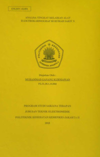 Analisa Tingkat Kelaikan Alat Elektrokardiograf di Rumah Sakit X