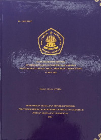 Studi Deskriptif Tentang Hygiene dan Sanitasi Pengelolaan Makanan di Instalasi Gizi Rumah Sakit Umum Bhakti Asih Cileduk Tahun 2022