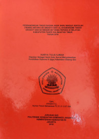 Perbandingan Tinggi Badan Anak Baru  masuk Sekolah (TBABS) antara SD Swasta SDIT Al-Khawarizmi Tanah Grogot dan SD Negeri 007 Desa Pepara di Wilayah Kabupaten Paser Kalimantan Timur