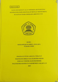 Rancang Bangun Alat Powered Air Purifying Respirator (PAPR) Dilengkapi dengan Monitoring Kualitas Udara Berbasis Arduino UNO