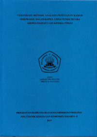 Verifikasi Metode Analisis Penetapan Kadar Omeprazol dalam Kapsul Lepas Tunda secara Kromatografi Cair Kinerja Tinggi