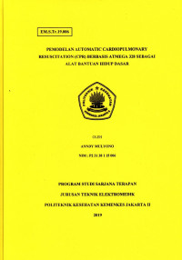 Pemodelan Automatic Cardiopulmonary Resuscitation  (CPR) Berbasis Atmega  328 Sebagai Alat Bantuan Hidup Dasar