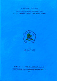 Analisis Aflatoksin M1 dalam Susu Ultra High Temperature (UHT) secara Kromatografi Cair Kinerja Tinggi