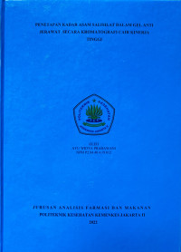 Penetapan Kadar Asam Salisilat dalam Gel Anti Jerawat secara Kromatografi Cair Kinerja Tinggi