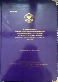 Uji Coba pemanfaatan Sampah Eceng Gondok (Eichhornia Crassipes) menjadi Kompos dengan Aktivator EM4 dan Aktivator Kotoran Sapi di Kunciran Indah , Pinang Kota Tanggerang Tahun 2020