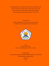 Karakteristik Dan Pengetahuan Kader Tentang Balok  SKDN Di Posyandu Temulawak, Posyandu Kapulaga, Dan Posyandu Lempuyang Kecamatan Sumbang Kabupaten Banyumas Jawa Tengah Tahun 2019