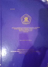 TINJAUAN DESKRIPTIF HYGIENE SANITASI DEPOT AIR MINUM DI WILAYAH KERJA PUSKESMAS PONDOK JAGUNG KECAMATAN SERPONG UTARA KOTA TANGERANG SELATAN TAHUN 2020