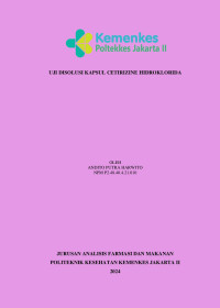 Uji Disolusi Kapsul Cetirizine Hidroklorida