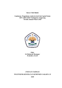 Gambaran  Pengobatan Antiretroviral Lini I pada Pasien HIV/AIDS di RSU Kabupaten Tangerang Periode Januari-Maret 2020