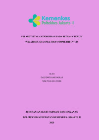 Uji Aktivitas Antioksidan Pada Sediaan Serum Wajah Secara Spektrofotometri UV-Vis
