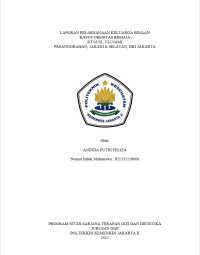 Laporan Pelaksanaan Keluarga Binaan Kasus Obesitas Remaja  RT 03/01, Ulujami, Pesanggrahan Jakarta Selatan, DKI Jakarta