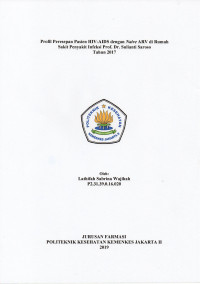 Profil Peresepan Pasien HIV-AIDS dengan Naive ARV di Rumah Sakit Penyakit Infeksi Dr. Sulianti Saroso Tahun 2017