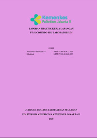 LAPORAN PRAKTIK KERJA LAPANGAN PT. SUCOFINDO SBU LABORATORIUM