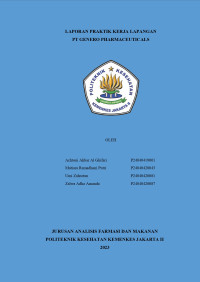 Laporan Praktik Kerja Lapangan PT Genero Pharmaceuticals