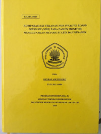 Komparasi Uji Tekanan Non Invasive Blood Pressure (NIBP) Pada Pasien Monitor Menggunakan Metode Statik Dan Dinamik