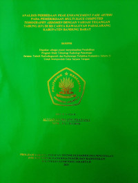 Analisis Perbedaan Peak Enhancement Fase Arteri Pada Pemeriksaan Multi Slice  Computed Tomography Abdomen Dengan Variasi Tegangan Tabung (kV) Di Rs Cahya Kawaluyan Padalarang Kabupaten Bandung Barat