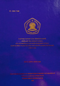 Faktor-faktor Yang Mempengaruhi Perilaku Ibu Rumah Tangga Dalam Pengelolaan Sampah Rumah Tangga Di RW 02 Desa Waru Kecamatan Parung Kabupaten Bogor Tahun 2021