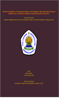 Gambaran Pengetahuan Ibu Tentang Penyimpanan dan Pengelolaan Obat Pada Balita Di Posyandu Cempaka 4 RW 11 Kelurahan Jatimakmur Pondok Gede Periode Maret 2017