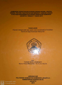 Gambaran Pengetahuan Kurang Energi Kronik, Asupan Energi, Protein dan Status Gizi menurut Lingkar Lengan Atas Pada Mahasiswa Politeknik Kesehatan Kemenkes Jakarta II Tingkat I Tahun 2019