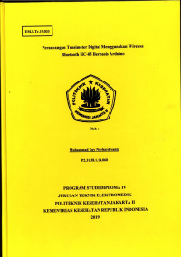 Perancangan Tensimeter Digital Menggunakan Wireless Bluetooth HC-05 Berbasis Arduino