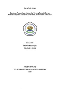 Gambaran Pengetahuan Masyarakat Tentang Penyakit Demam Berdarah Dengue di Kelurahan Kenari Kota Jakarta Pusat Tahun 2021