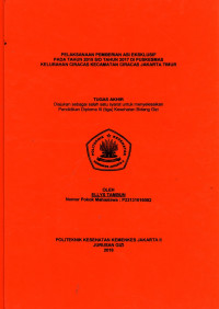 Pelaksanaan Pemberian ASI Eksklusif  Pada Tahun 2015 d/d Tahun 2017 Di Puskesmas Kelurahan Ciracas Jakarta Timur
