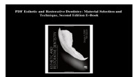 Esthetic and Restorative Dentistry :  material and selection technique