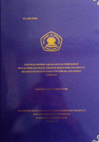 Hubungan Kondisi Sarana Sanitasi Pemukiman Dengan Perilaku Buang Air Besar (BAB) Di Desa Sukamulya,  Kecamatan Sukatani Kabupaten Bekasi, Jawa Barat Tahun 2021