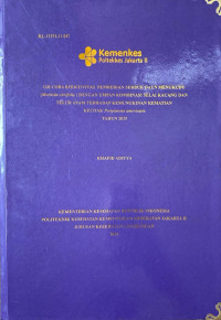 UJI COBA EFEKTIVITAS PEMBERIAN SERBUK DAUN MENGKUDU (Morinda citrifolia) DENGAN UMPAN KOMBINASI SELAI KACANG DAN TELUR AYAM TERHADAP KEMUNGKINAN KEMATIAN KECOAK Periplaneta americana TAHUN 2025