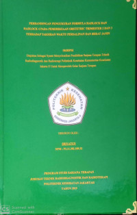 Perbandingan Pengukuran Formula Hadlock dan Hadlock 4 Pada Pemeriksaan Obstetric Trimester 2 dan 3 Terhadap Taksiran Waktu Persalinan Dan Berat Janin
