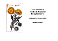 CD to accompany Herbs & Natural Supplements An Evidence-based Guide Second Edition
