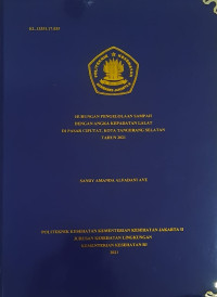 Hubungan Pengelolaan Sampah Dengan Angka Kepadatan Lalat Di Pasar Ciputat, Kota Tangerang Selatan Tahun 2021