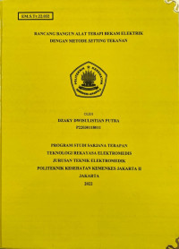 Rancang Bangun Alat Terapi Bekam Elektrik Dengan Metode Setting Tekanan