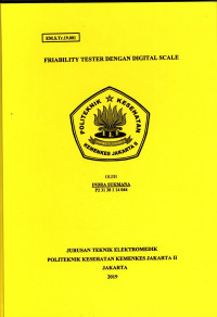 Friability Tester Dengan Digital Scales