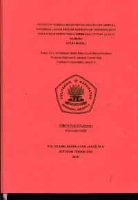 Prosedur pembuatan Definitive Obturator Sinistra Kerangka Logam Dengan Basis Nylon Thermoplasticpada Kasus Defek Paska Hemimaxillectomy Klas IV Aramy