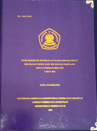 Studi Deskriptif Pengelolaan Bank Sampah Di Rw 19 Kelurahan Benda Baru Kecamatan Pamulang Kota Tangerang Selatan Tahun 2021