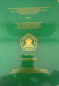 Analisis Teknik Sequence Time -Resolved Contrasy-Enhanced Magnetic Resonance Angiography Pada Kasus Malformasi Vaskular Pasien Pediatrik Di Rumah Sakit Anak Dan Bunda harapan Kita Jakarta