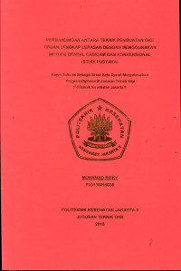 Perbandingan Antara Teknik Pembuatan Gigi Tiruan Lengkap Lepasan dengan  menggunakan Metode Dental  CAD/CAM Dan Konvensional