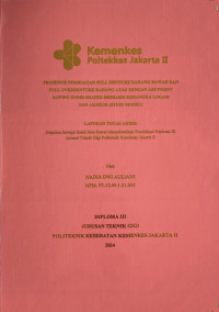 Prosedur Pembuatan Full Denture Rahang Bawah Dan Full Overdure Rahang Atas Dengan Abutment Koping Dome-Shaped Berbasis Kerangka Logam Dan Akrilik  (Studi Model)