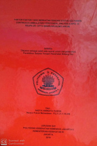 Faktor Faktor yang Berkaitan dengan Status Gizi Pasien Continuous Ambulatory Peritoneal Dialysis (CAPD) di RSUPN. Dr. Cipto Mangunkusumo (RSCM)