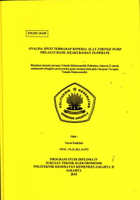 Analisa Spuit terhadap Kinerja Alat Syringe Pump melalui Hasil Keakurasian Flowrate