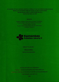 ANALISIS EVALUASI KUALITAS CITRA CT SCAN SINUS PARANASAL 
DENGAN WINDOW BRAIN PADA KASUS SINUSITIS
DI RUMAH SAKIT UMUM MEURAXA 
KOTA BANDA ACEH