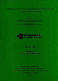 PEMERIKSAAN CT SCAN ABDOMEN NON KONTRAS DENGAN 
KLINIS TUMOR OVARIUM