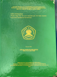 Analisis Pengulangan Pemeriksaan Radiografi pada Modalitas Computed Radiografi di Instalasi Radiologi RSUD Dr.H Ishak Umarella Kota Ambon