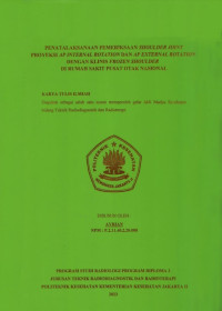 Penatalaksanaan Pemeriksaan Shoulder Joint Proyeksi AP Internal Rotation dan AP External Rotation dengan Klinis Frozen Shoulder di Rumah Sakit Pusat Otak Nasional