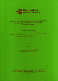 Analisis Uji Laju Paparan Radiasi pada Ruang Panoramik di Instalasi Radiologi RSUD Budhi Asih