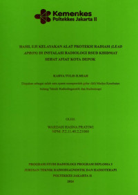 Hasil Uji Kelayakan Alat Proteksi Radiasi (Lead Apron) di Instalasi Radiologi RSUD Khidmat Sehat Afiat Kota Depok